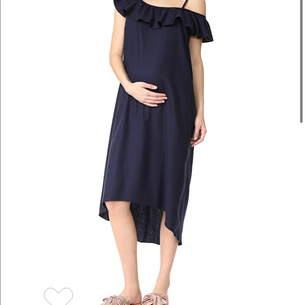 Hatch daisy flutter silk maternity dress